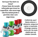 Rallador Manual Rotatorio 3 en 1 con Base de Succión – Rebanador, Triturador y Cortador de Verduras, Hortalizas y Quesos (Verde)